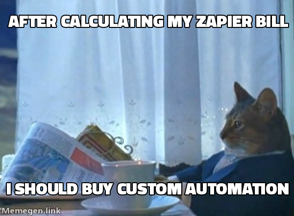 I should buy custom automation meme